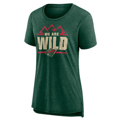 Minnesota Wild Women's Shout Out Tri-Blend T-Shirt - Green - NHL 202551191