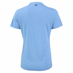 Milwaukee Brewers Cutter & Buck Forge Heathered Stretch Blade Top - Heather Powder Blue - MLB Discount