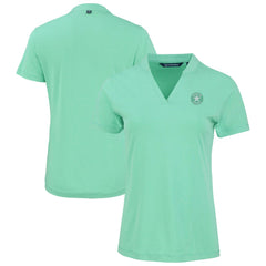 Houston Astros Cutter & Buck Forge Heathered Stretch Blade Top - Heather Mint - MLB Online