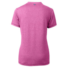 Detroit Tigers Cutter & Buck Forge Heathered Stretch Blade Top - Light Pink - MLB Discount