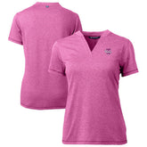 Philadelphia Phillies Cutter & Buck Forge Heathered Stretch Blade Top - Light Pink - MLB Lifestyle