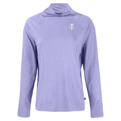 Minnesota Twins Cutter & Buck Women's Coastline Epic Comfort Eco Recycled Funnel Neck Pullover Top - Lavender - MLB Online