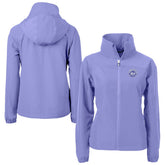 New York Mets Cutter & Buck Women's Charter Eco Recycled Full-Zip Jacket - Lavender - MLB on Sale