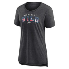 Minnesota Wild Women's Proud Tri-Blend T-Shirt - Gray - NHL 202552484