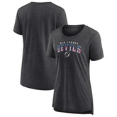 New Jersey Devils Women's Proud Tri-Blend T-Shirt - Gray - NHL 202552487