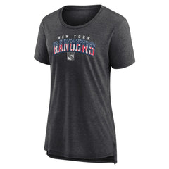 New York Rangers Women's Proud Tri-Blend T-Shirt - Gray - NHL 202552489