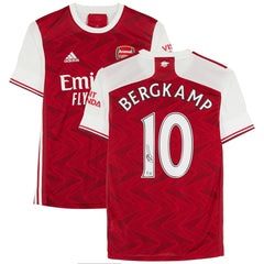Dennis Bergkamp Arsenal Autographed 2020-21 Red Home Jersey BAS - Fanatics