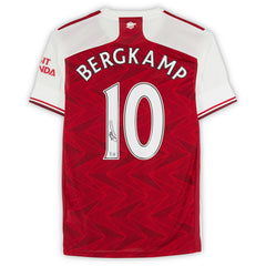 Dennis Bergkamp Arsenal Autographed 2020-21 Red Home Jersey BAS - Fanatics