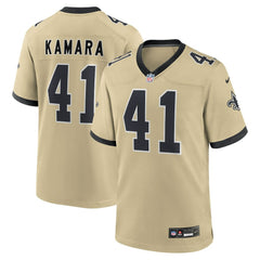 Nike Alvin Kamara New Orleans Saints Youth Gameday Golds Alternate Game Player Jersey Gold