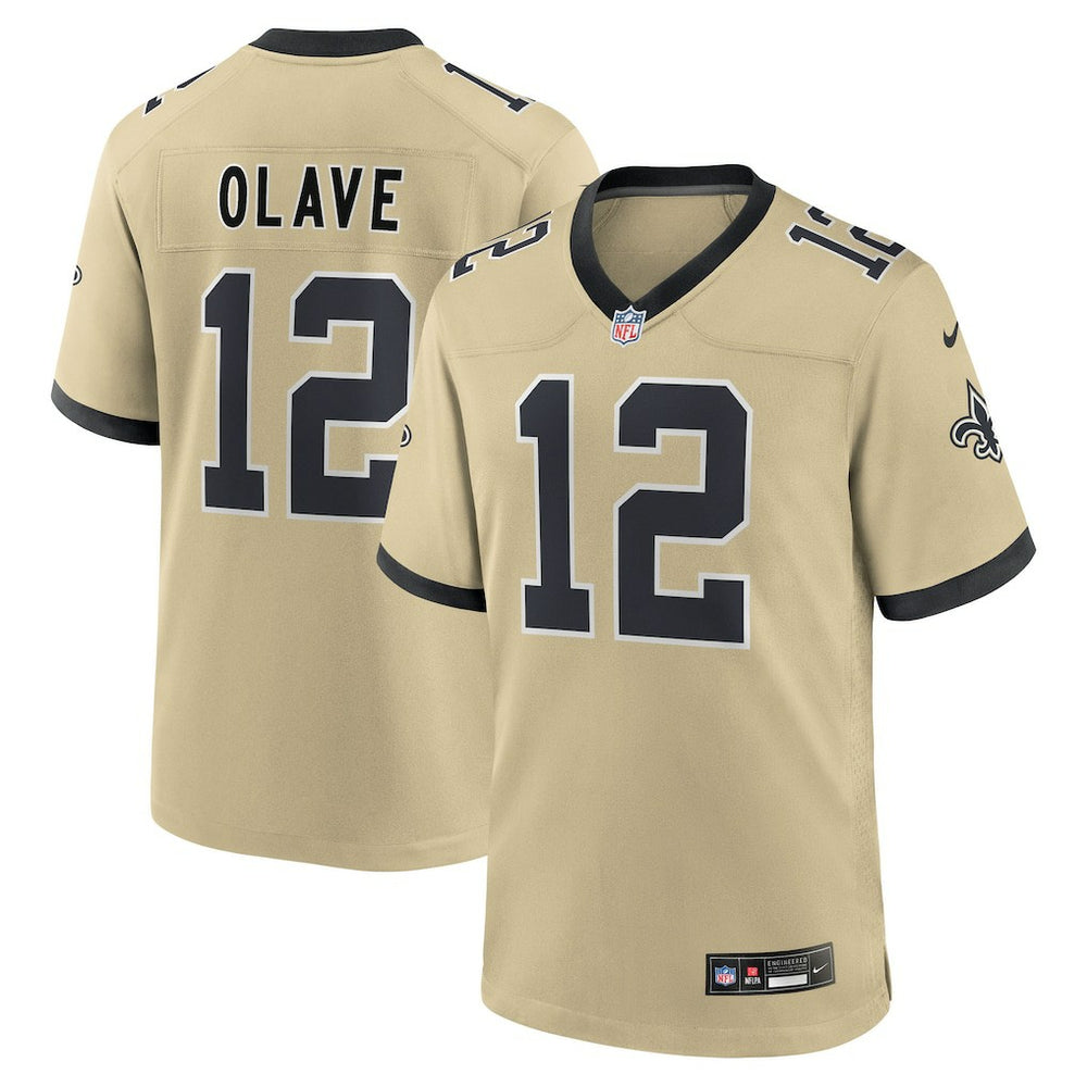 Nike Chris Olave New Orleans Saints Youth Gameday Golds Alternate Game Player Jersey Gold