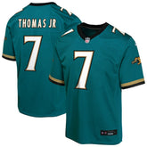 Nike Brian Thomas Jr. Jacksonville Jaguars Youth Alternate 2 Prowler Throwback Game Jersey Teal