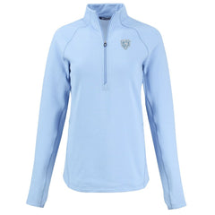 Chicago Bears Cutter & Buck Women's Peshastin Eco Fleece Recycled Half-Zip Top Powder Blue