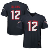 Nico Collins Houston Texans Youth Replica Player Jersey Navy
