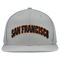 San Francisco Giants Mitchell & Ness Cooperstown Collection Basic Flip Snapback Hat - Gray - Mitchell & Ness Online
