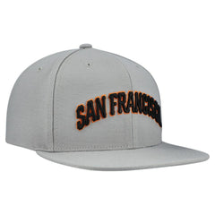 San Francisco Giants Mitchell & Ness Cooperstown Collection Basic Flip Snapback Hat - Gray - Mitchell & Ness Online