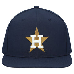 Houston Astros Mitchell & Ness Cooperstown Collection Basic Flip Snapback Hat - Navy - Mitchell & Ness Online