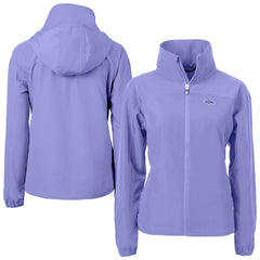 Denver Broncos Cutter & Buck Women's Charter Eco Recycled Full-Zip Jacket Purple