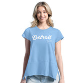 Detroit Lions Margaritaville Women's Gametime Is Paradise T-Shirt Light Blue