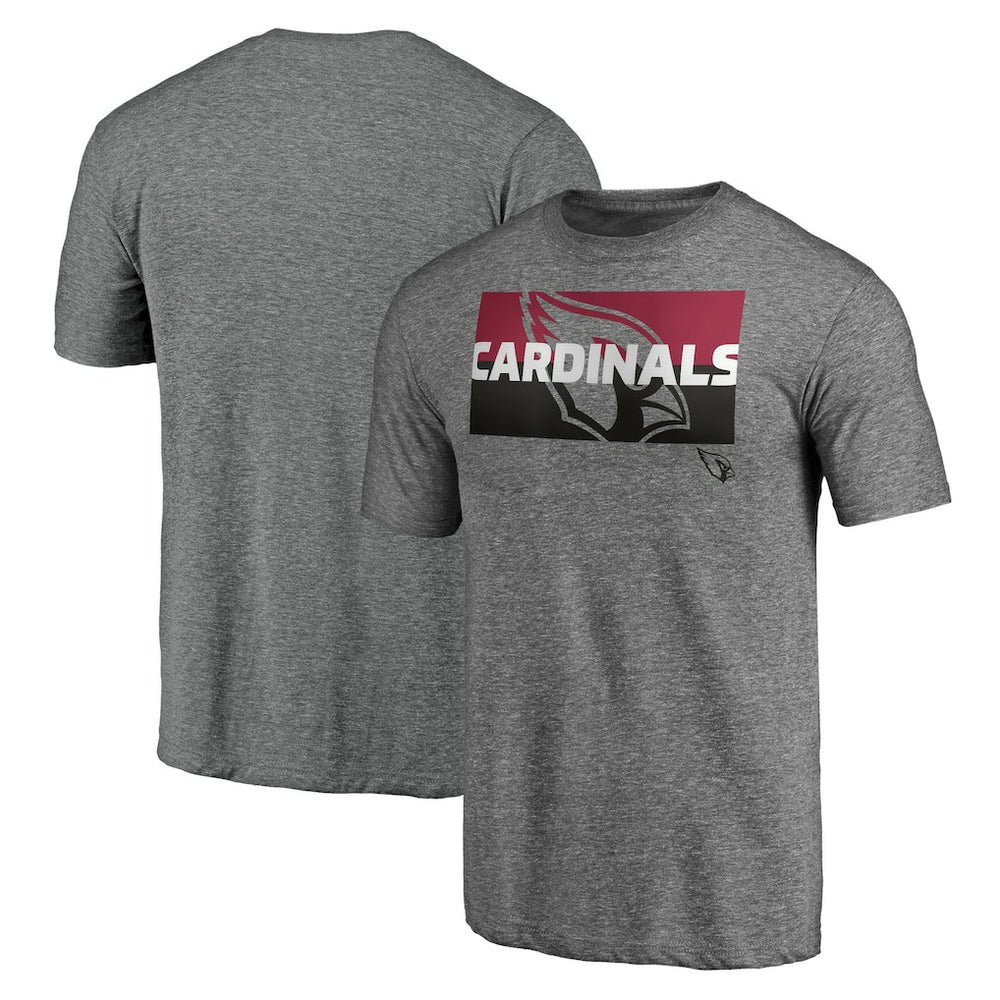 Arizona Cardinals Square Off Tri-Blend T-Shirt Heather Gray