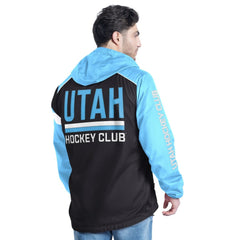 Utah Hockey Club G-III Sports by Carl Banks Lateral Half-Zip Hoodie Jacket - Light Blue/Black - NHL 202575830