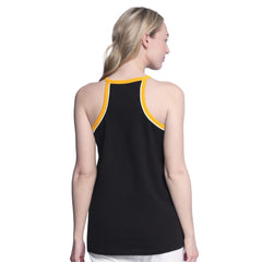 Pittsburgh Penguins G-III 4Her by Carl Banks Women's Curveball Racerback Scoop Neck Slub Tank Top - Black - NHL 202575931
