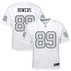 Nike Brock Bowers Las Vegas Raiders Youth Alternate Game Jersey White