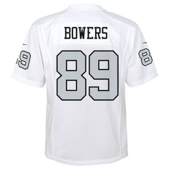 Nike Brock Bowers Las Vegas Raiders Youth Alternate Game Jersey White