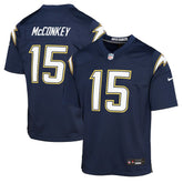 Nike Ladd McConkey Los Angeles Chargers Youth Alternate Super Chargers Game Player Jersey Navy
