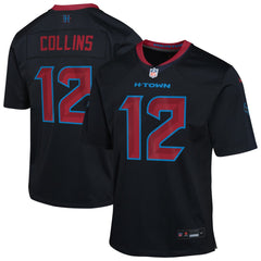 Nike Nico Collins Houston Texans Youth Alternate Game Jersey Navy