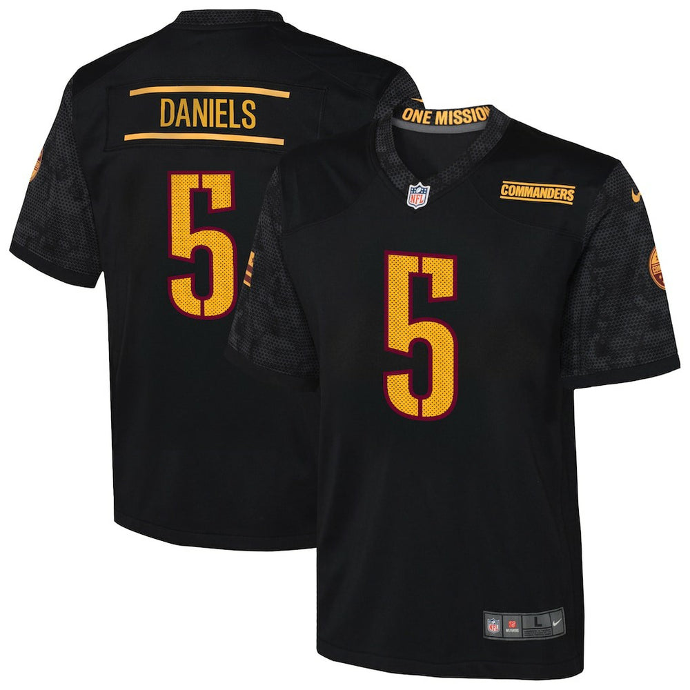 Nike Jayden Daniels Washington Commanders Youth Alternate Game Jersey Black
