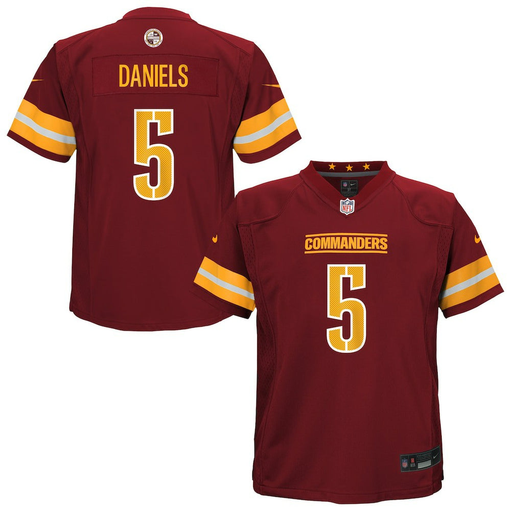 Nike Jayden Daniels Washington Commanders Preschool Team Player Game Jersey Burgundy