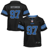Nike Aidan Hutchinson Detroit Lions Preschool Alternate Player Game Jersey Black