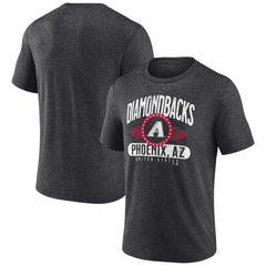 Arizona Diamondbacks Badge of Honor Tri-Blend T-Shirt - Charcoal - MLB Discount