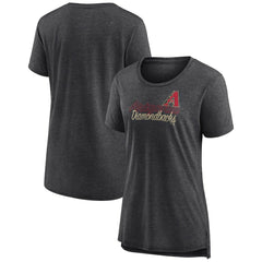 Arizona Diamondbacks Women's Practice Time Tri-Blend T-Shirt - Gray - MLB Discount