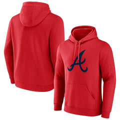 Atlanta Braves Official Logo Pullover Hoodie - Red - MLB Online