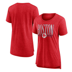 Boston Red Sox Women's Toppler Tri-Blend T-Shirt - Red - MLB Online