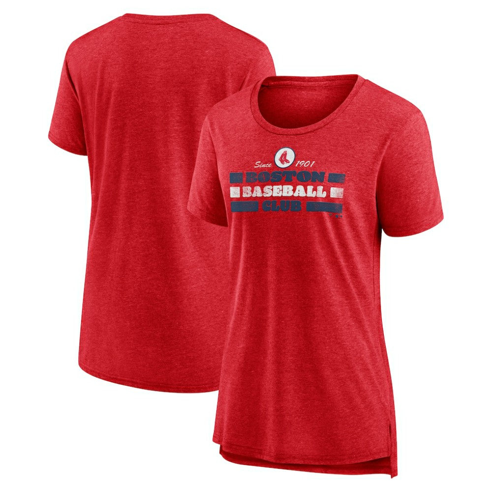 Boston Red Sox Women's Power Swing Tri-Blend T-Shirt - Red - MLB Online