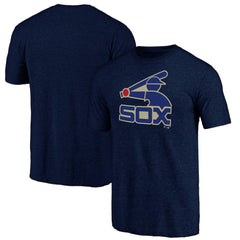 Chicago White Sox Cooperstown Official Logo Tri-Blend T-Shirt - Navy - MLB on Sale