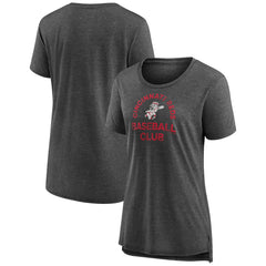 Cincinnati Reds Women's Selected First Tri-Blend T-Shirt - Gray - MLB on Sale