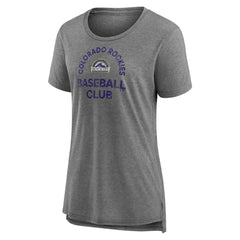 Colorado Rockies Women's Selected First Tri-Blend T-Shirt - Gray - MLB Online