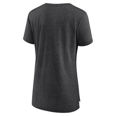 Colorado Rockies Women's Weathered Official Logo Tri-Blend T-Shirt - Gray - MLB Sale
