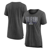Colorado Rockies Women's Toppler Tri-Blend T-Shirt - Gray - MLB Lifestyle