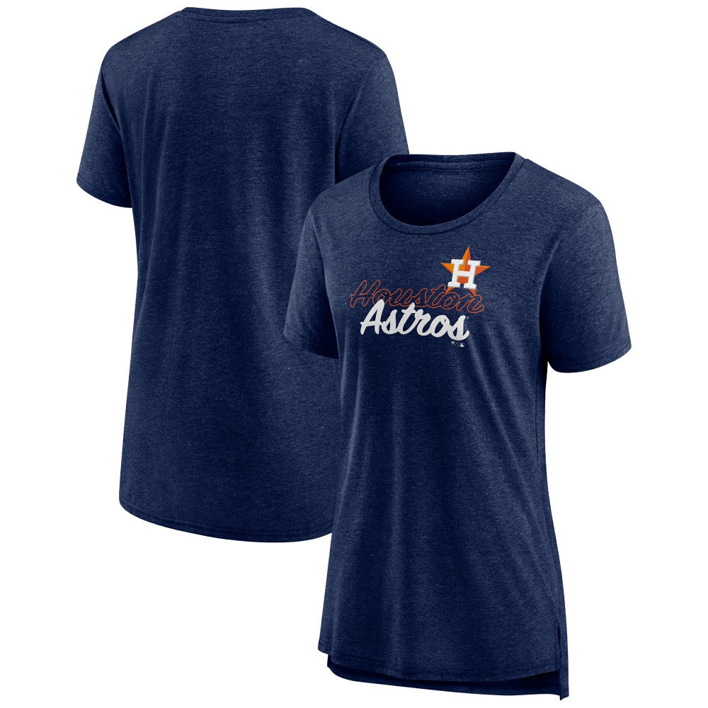 Houston Astros Women's Practice Time Tri-Blend T-Shirt - Navy - MLB Online