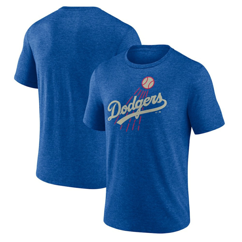 Los Angeles Dodgers Cooperstown Series Sweep Tri-Blend T-Shirt - Royal - MLB on Sale