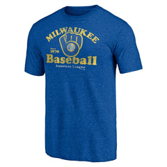 Milwaukee Brewers Our Game Tri-Blend T-Shirt - Royal - MLB Sale