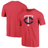 Minnesota Twins Weathered Official Logo Tri-Blend T-Shirt - Red - MLB Online