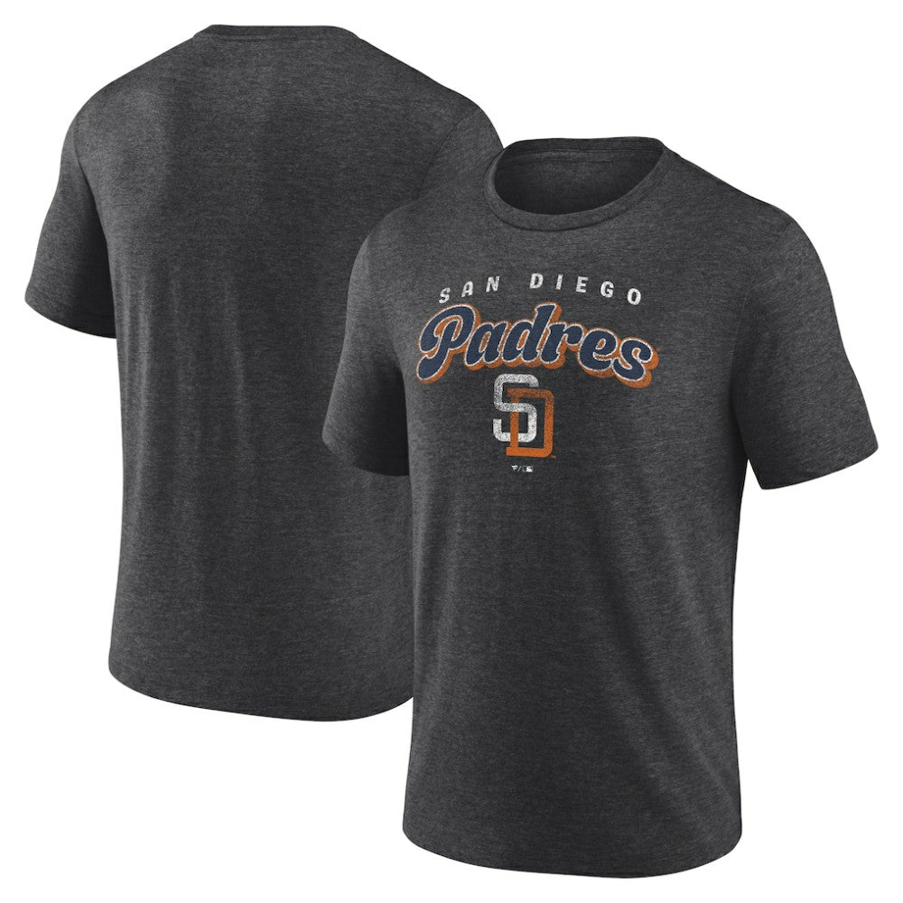 San Diego Padres Wonderment Tri-Blend T-Shirt - Charcoal - MLB Discount