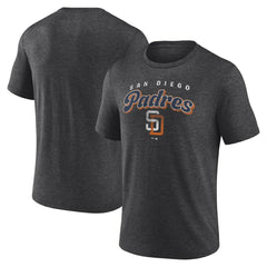 San Diego Padres Wonderment Tri-Blend T-Shirt - Charcoal - MLB Discount