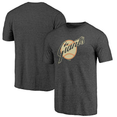 San Francisco Giants Cooperstown Official Logo Tri-Blend T-Shirt - Charcoal - MLB Online