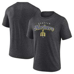 Seattle Mariners Wonderment Tri-Blend T-Shirt - Charcoal - MLB Lifestyle